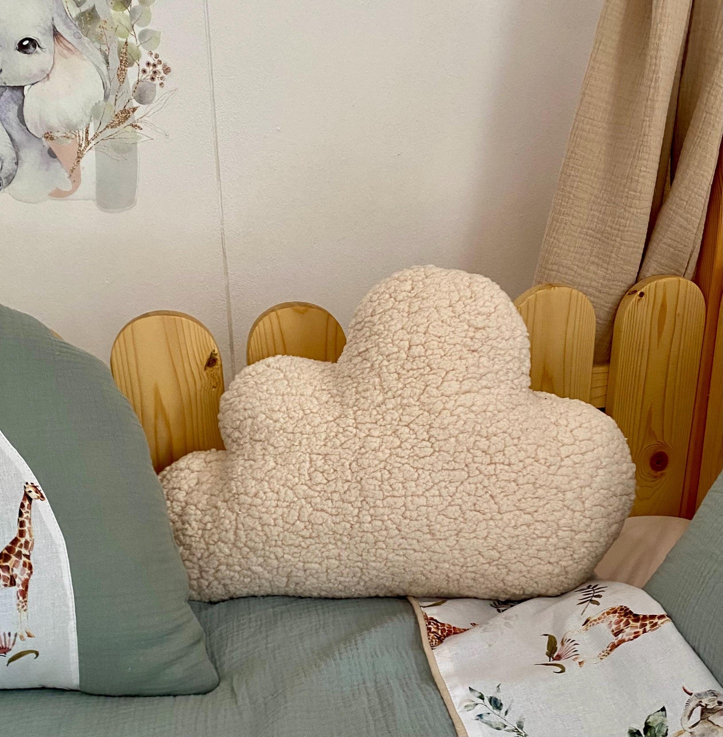 Kids Decorative Lion Pillow, Safari Themed Children's Room