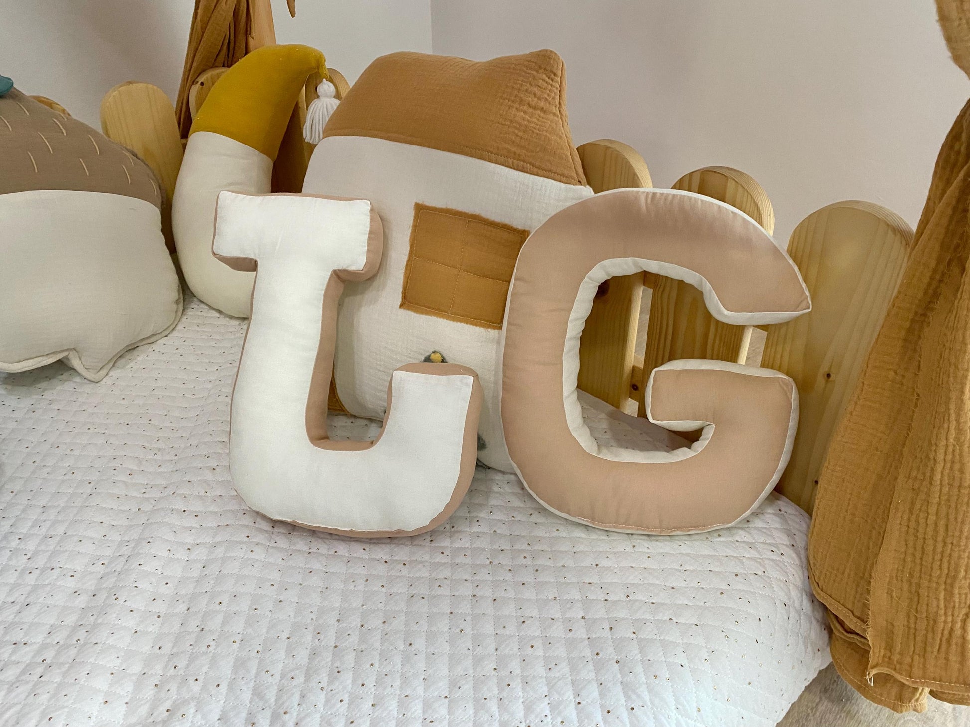 Monogram letter cushion | Initial gift cushion