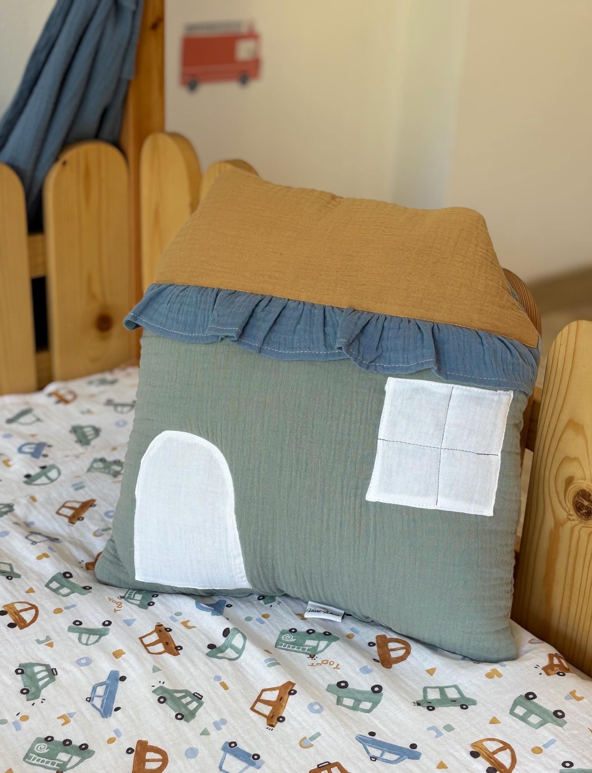 Kids Decorative Car Pillows, Kids Room Decor Cushion Cars Themed