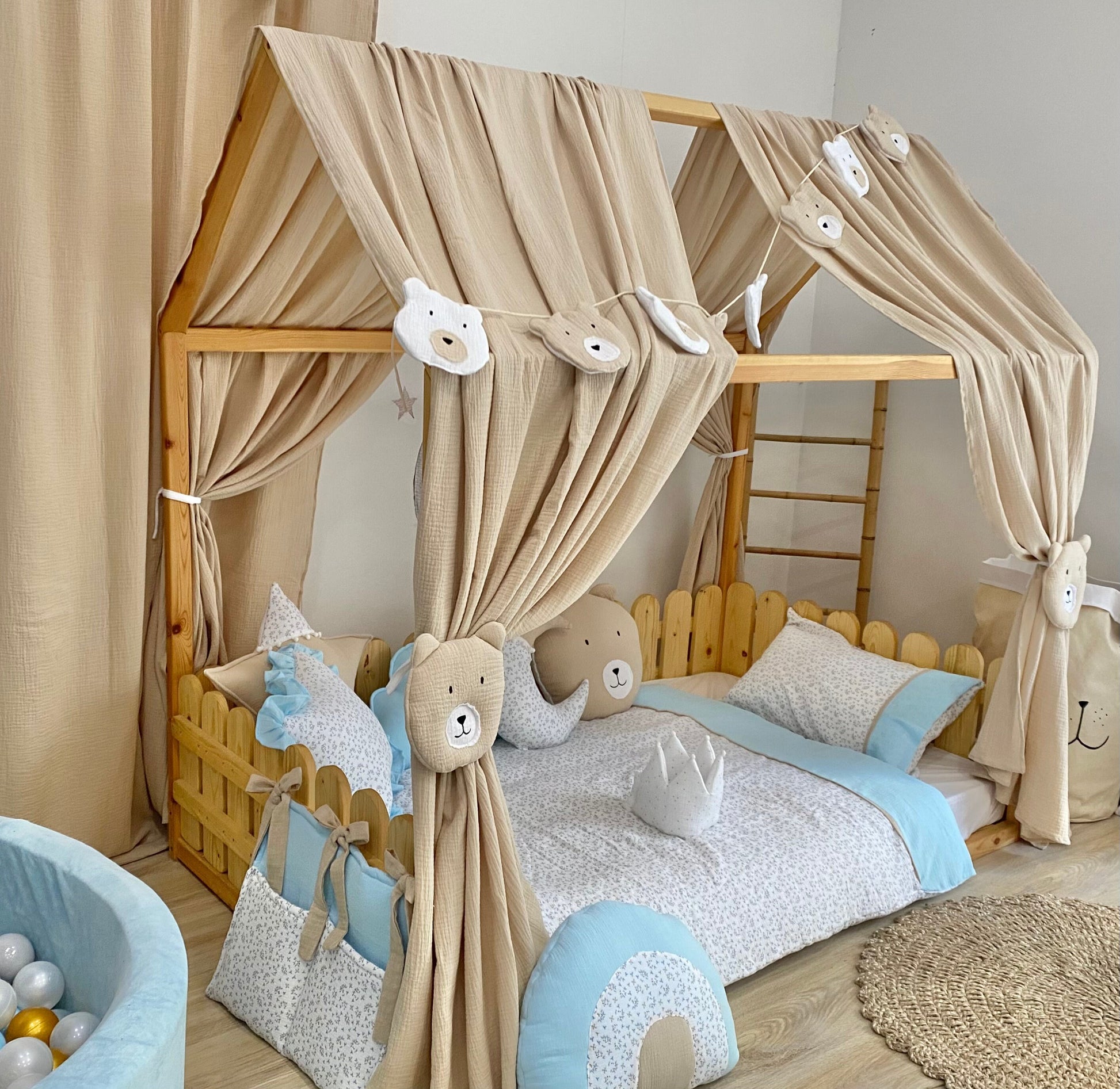 Muslin Canopy | Toddler Bed Canopy