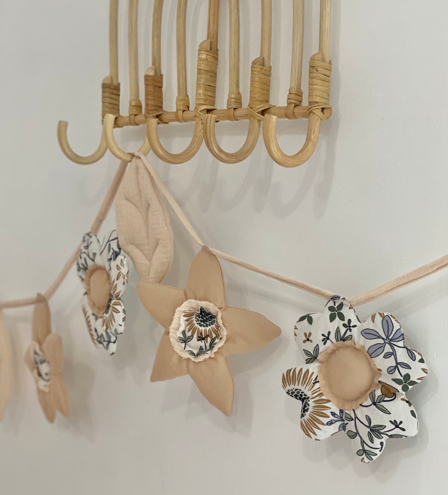 Boho cotton muslin garland | Kids garland flag