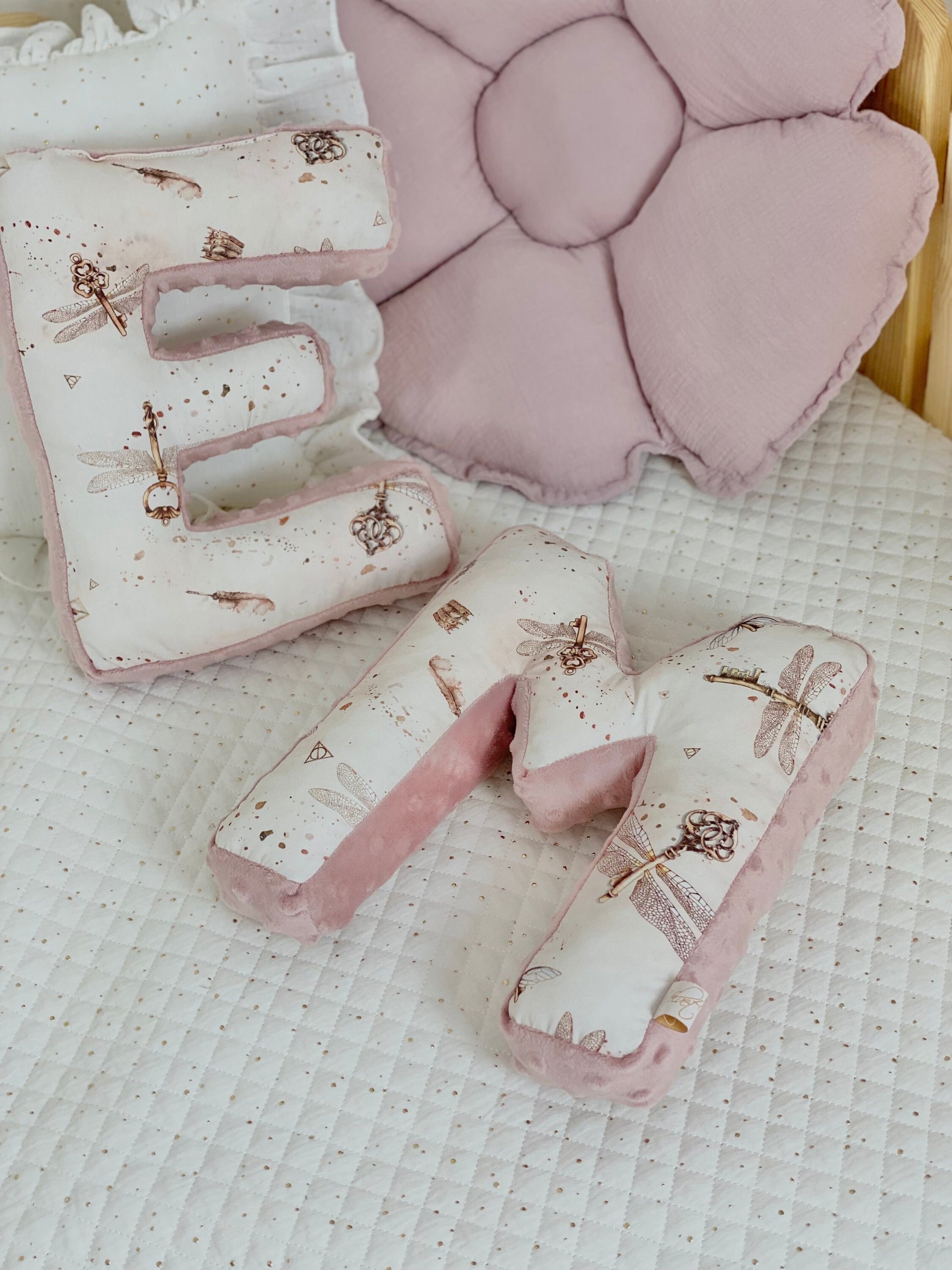 Monogram letter cushion, Initial gift cushion, kids nursery monogram cushion, baby shower gift