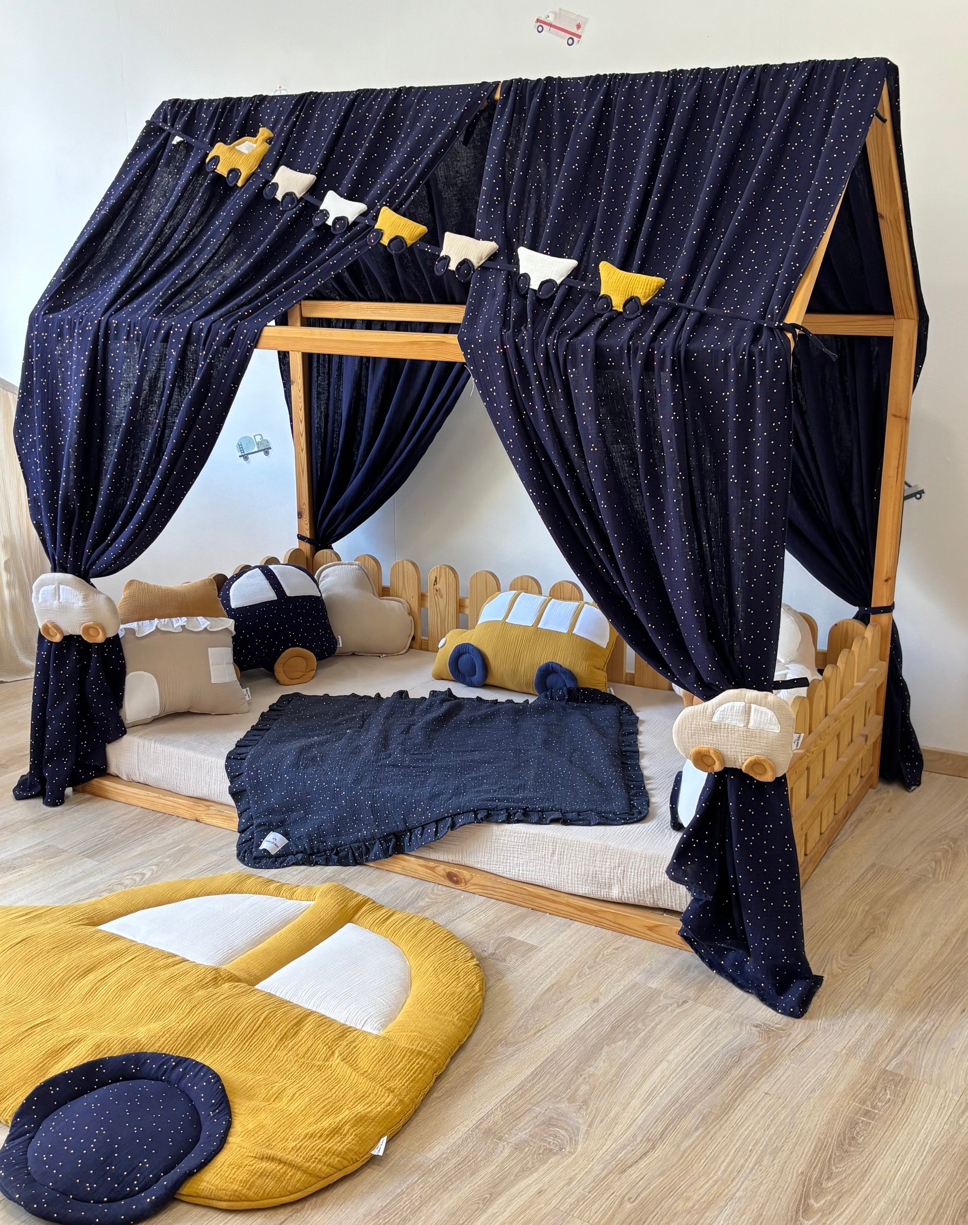Cotton Muslin Canopy | Toddler Bed Canopy