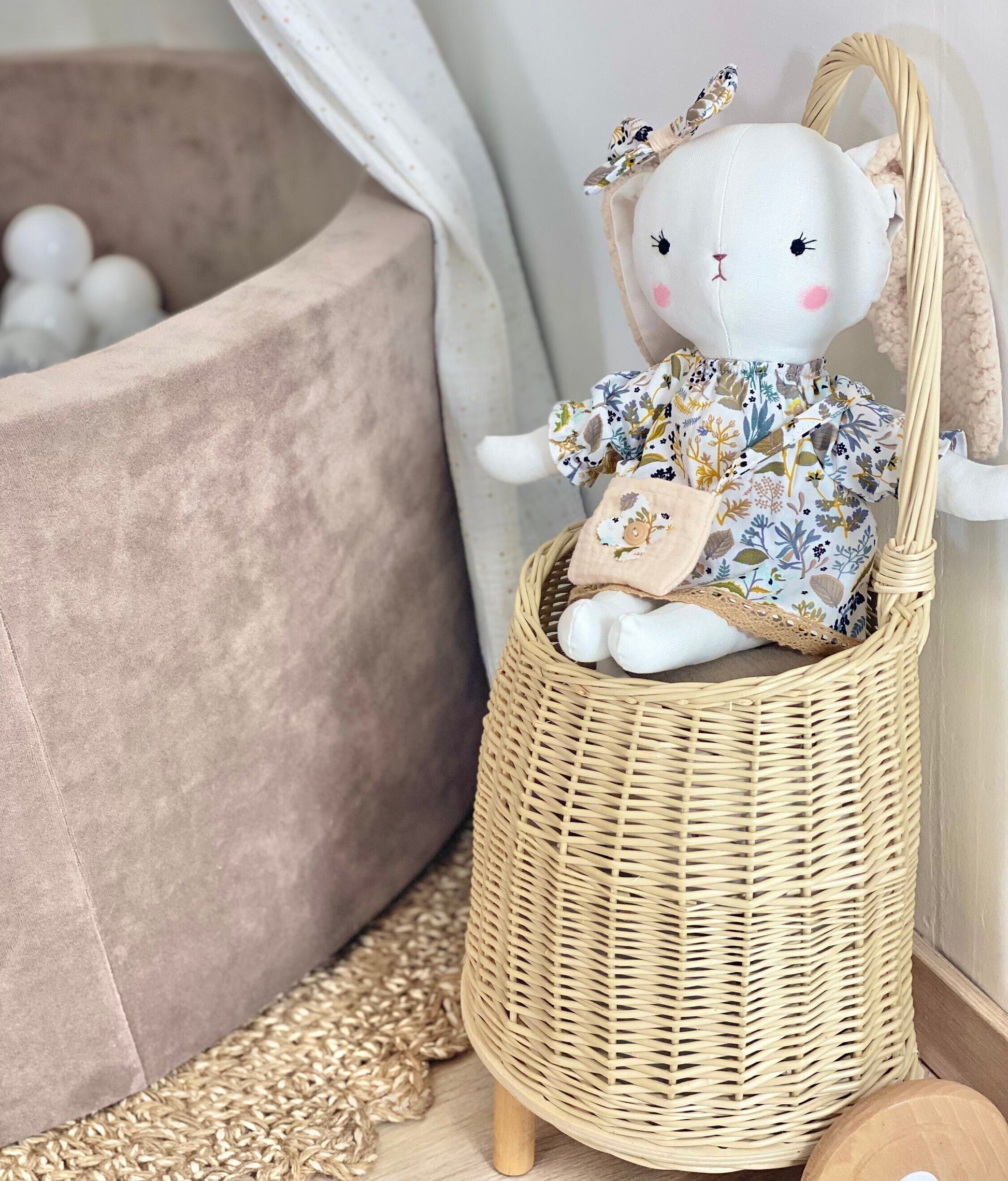 Bunny Rag Doll | Fabric Stuffed Animal