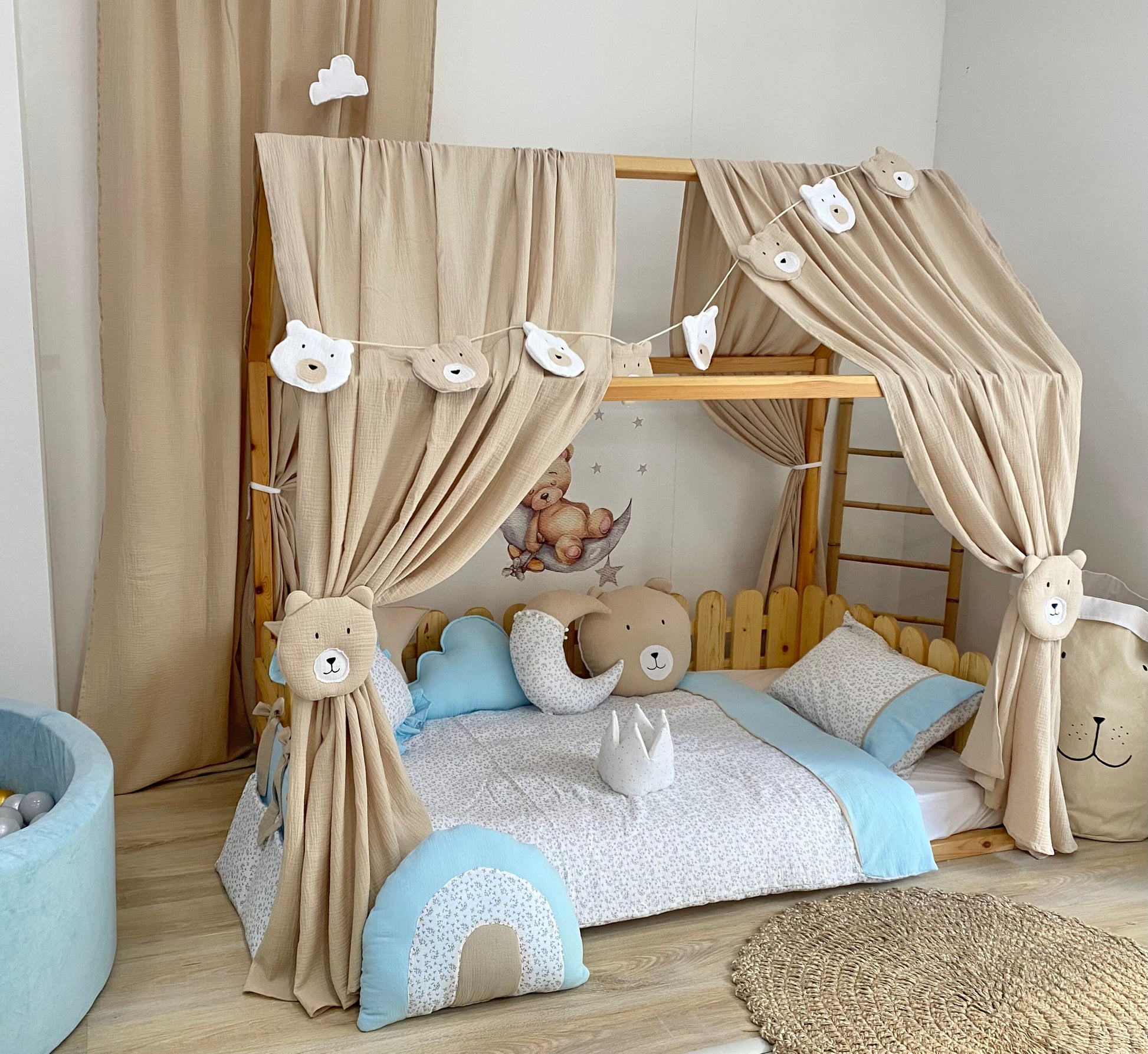 Muslin Canopy | Toddler Bed Canopy