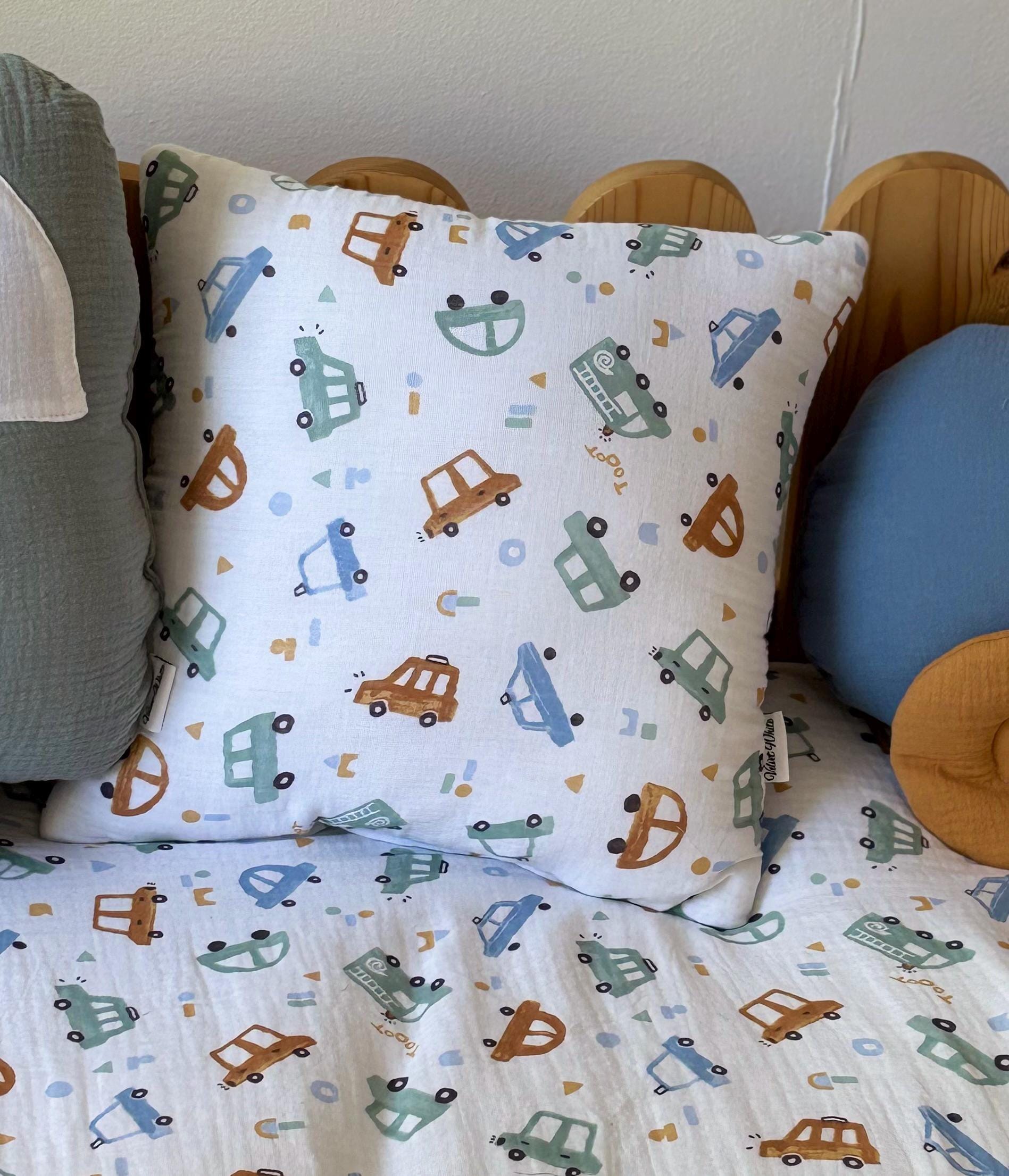 Kids Decorative Car Pillows, Kids Room Decor Cushion Cars Themed